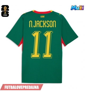 Lacne Muži Futbalové dres Senegal Nicolas Jackson #11 MS 2026 Krátky Rukáv - Preč